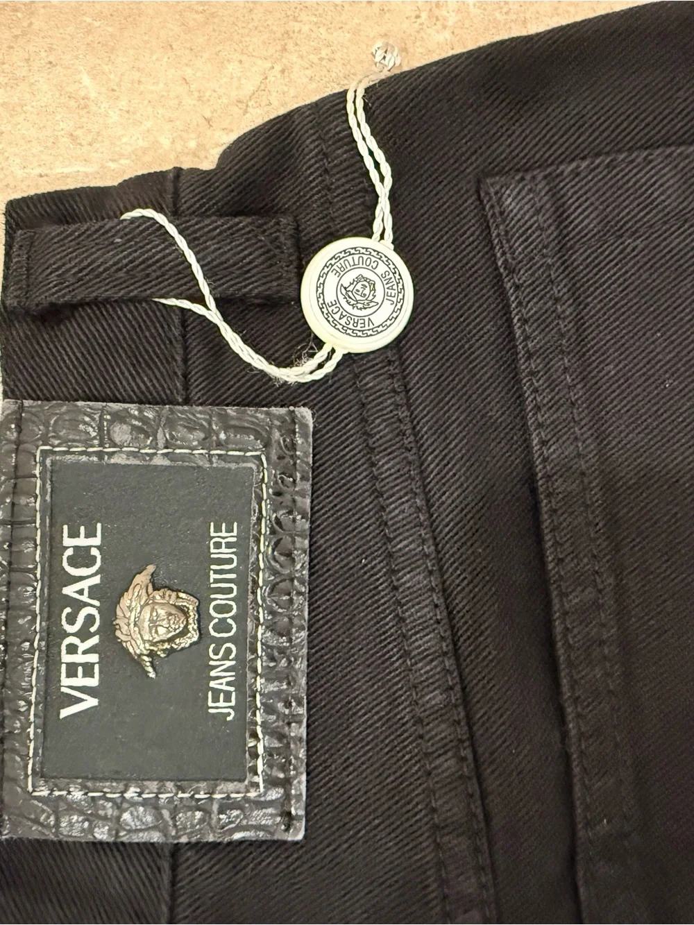 Versace Jeans Collection Black High-Rise Women's Jeans - Picture 4 of 7